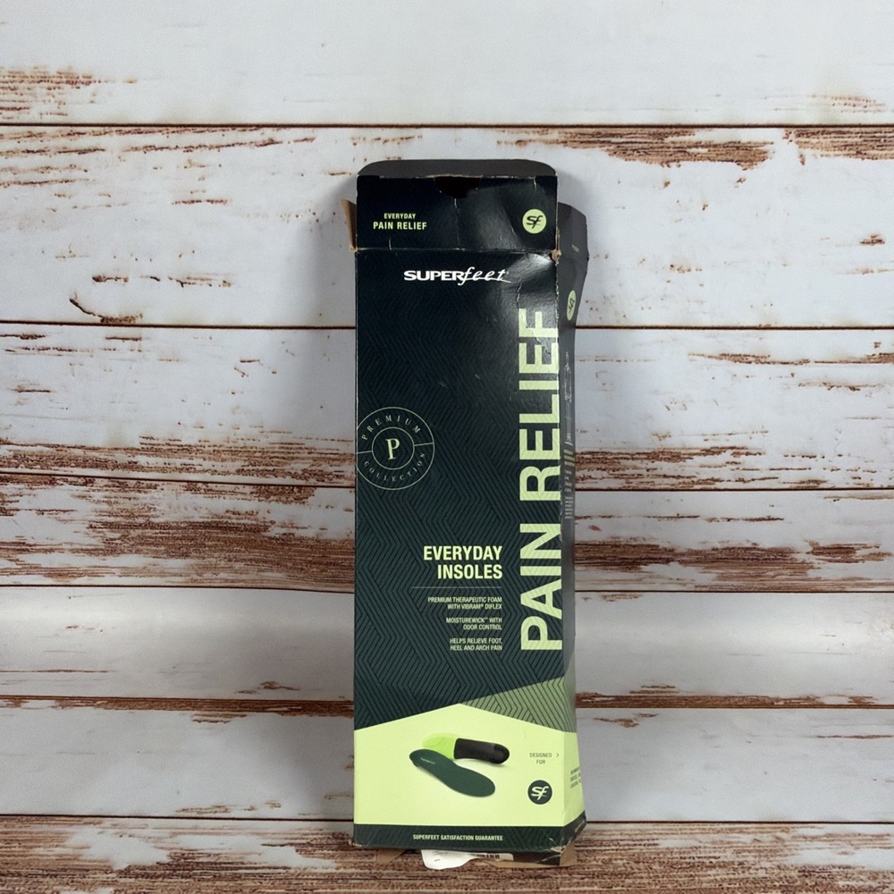 Superfeet Everyday Insoles Men's 7.5-9D Comfort Support New Open Box
